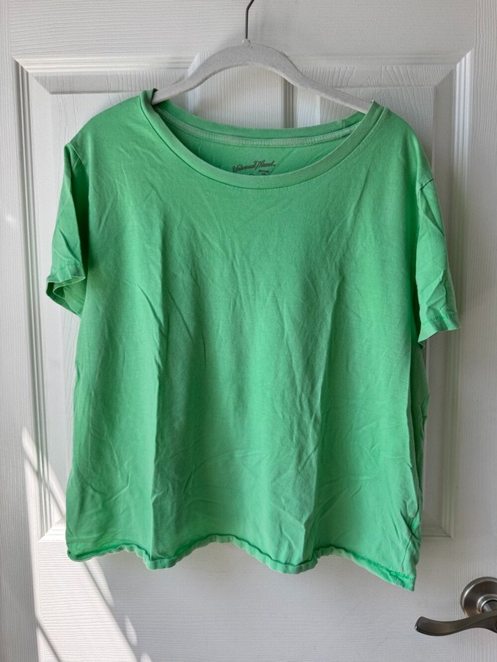 Women’s XXL Lime Green/neon crop tee